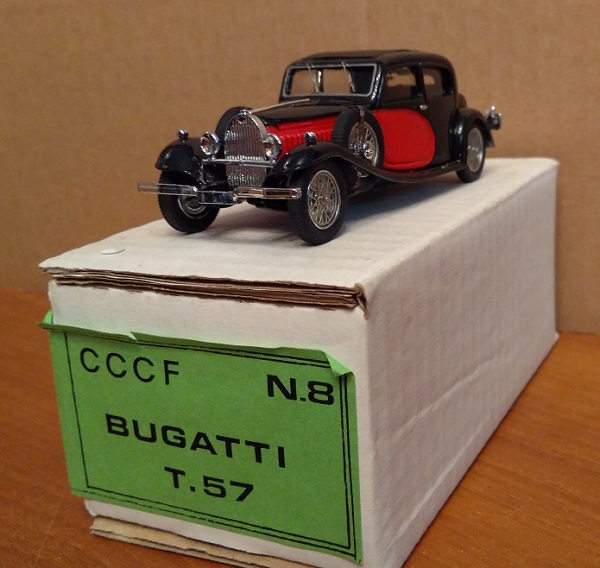 bugatti t57 galibier - black/red CCCF8 Модель 1:43