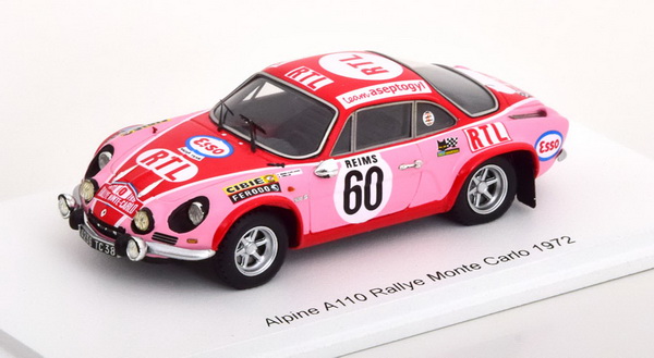 Renault Alpine A110 #9 2Nd Rally Montecarlo 1971 J.L.Therier SPARK 1:43 S6105 
